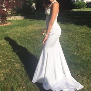 Godly white prom dress